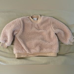 Zara lined Sherpa sweatshirt